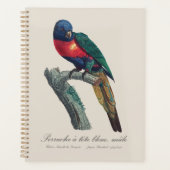 Rainbow Lorikeet Male, Trichoglossus Moluccanus プランナー手帳 (正面)