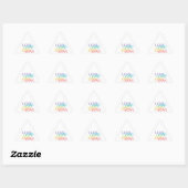 RAINBOW LOVEトライアングルステッカー 三角形シール (シート)