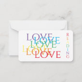 RAINBOW LOVEブックマーク – 3.5x2カード ノートカード (裏面)