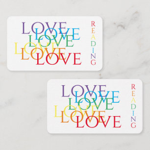 RAINBOW LOVEブックマーク – 3.5x2カード ノートカード