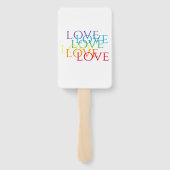 RAINBOW LOVE長方形ハンドファン ハンドファン (裏面)