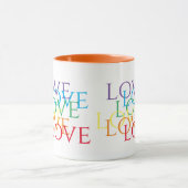 RAINBOW LOVE オレンジコンビマグ マグカップ (中央)