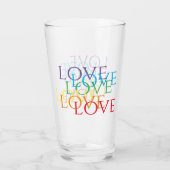RAINBOW LOVE ピントグラス タンブラーグラス (裏面)