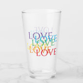 RAINBOW LOVE ピントグラス タンブラーグラス (正面)