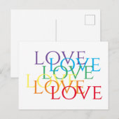 RAINBOW LOVE ポストカード (正面/裏面)