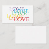 RAINBOW LOVE 3.5x2フラットカード ノートカード (正面/裏面)