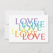 RAINBOW LOVE 3.5x5.5フラットカード カード (正面)