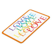 RAINBOW LOVE 4x6フレキシブル磁石/オレンジ マグネット (左側)