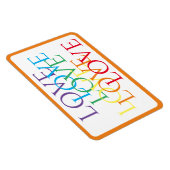 RAINBOW LOVE 4x6フレキシブル磁石/オレンジ マグネット (右側)