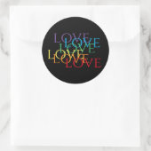 RAINBOW LOVE IIラージラウンドスタンプ ラウンドシール (バッグ)