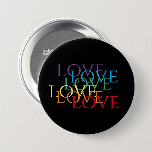 RAINBOW LOVE II ラウンドボタン 缶バッジ (正面&裏面)