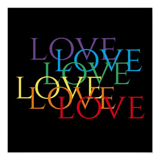 RAINBOW LOVE II 20x20ポスター ポスター (正面)