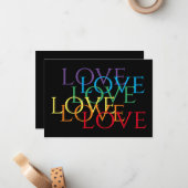 RAINBOW LOVE II 4.5x6.25フラットカード ノートカード (正面/裏面インサイチュ)