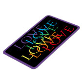 RAINBOW LOVE II 4x6フレキシブル磁石/紫 マグネット (左側)