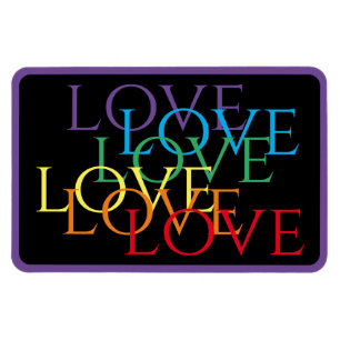 RAINBOW LOVE II 4x6フレキシブル磁石/紫 マグネット