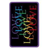 RAINBOW LOVE II 4x6フレキシブル磁石/紫 マグネット (縦)