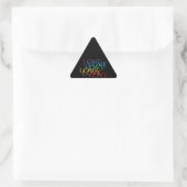 RAINBOW LOVE II Triangleスタンプ 三角形シール (バッグ)