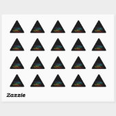 RAINBOW LOVE II Triangleスタンプ 三角形シール (シート)