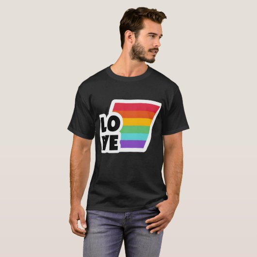 Rainbow Love Pride Month friends Tシャツ (正面フル)