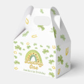 Rainbow Lucky One Birthday Favor Box フェイバーボックス (裏面サイド)