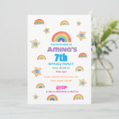 Rainbow Magic Childrens Birthday Invitation 招待状 (スタンド正面)