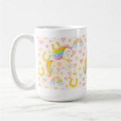 Rainbow Mane Horses Coffee Mug — Cooper & Cody コーヒーマグカップ (左)