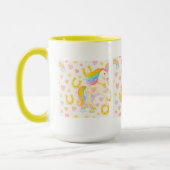 Rainbow Mane Horses Coffee Mug — Cooper & Cody マグカップ (左)