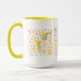 Rainbow Mane Horses Coffee Mug — Cooper & Cody マグカップ