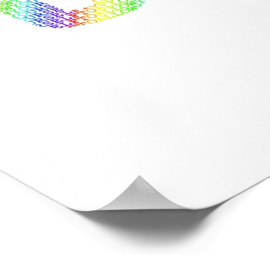 Rainbow Mantra Art – Allow Yourself To Forget ポスター (角)