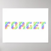 Rainbow Mantra Art – Allow Yourself To Forget ポスター (正面)