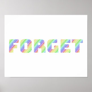 Rainbow Mantra Art – Allow Yourself To Forget ポスター