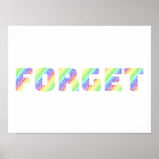 Rainbow Mantra Art – Allow Yourself To Forget ポスター (正面)
