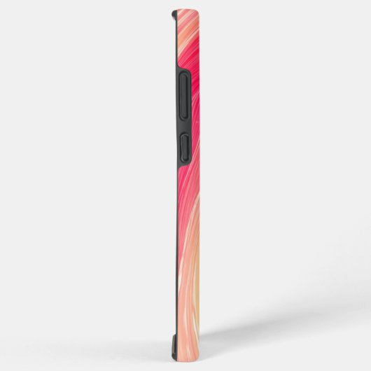 Rainbow Marble Art Phone Case Samsung Galaxyケース (右側面)