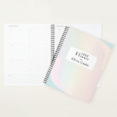 Rainbow Modern Planner With Custom Name プランナー手帳 (ディスプレー)