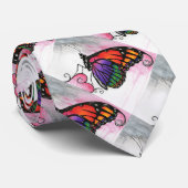 Rainbow Monarch Butterfly Original Fantasy Art ネクタイ (ロール)