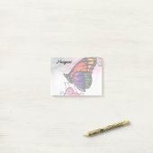 Rainbow Monarch Butterfly Original Fantasy Art ポストイット (デスク上)