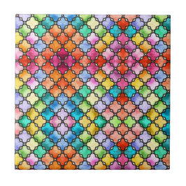 Rainbow mosaic pattern タイル