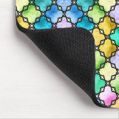 Rainbow mosaic pattern マウスパッド (コーナー)