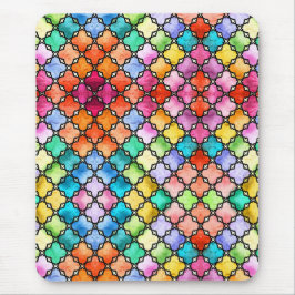 Rainbow mosaic pattern マウスパッド