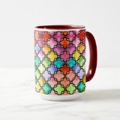 Rainbow mosaic pattern マグカップ (正面右)