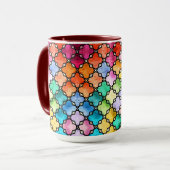 Rainbow mosaic pattern マグカップ (正面左)