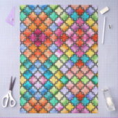 Rainbow mosaic pattern 薄葉紙 (クラフト)