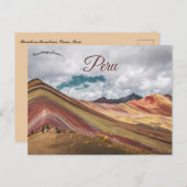 Rainbow Mountain Cusco Peru ポストカード (正面/裏面)