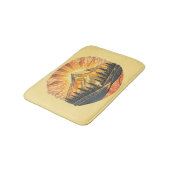 Rainbow Mountain Peak | Retro Mountains Sunrise  バスマット (アングル)