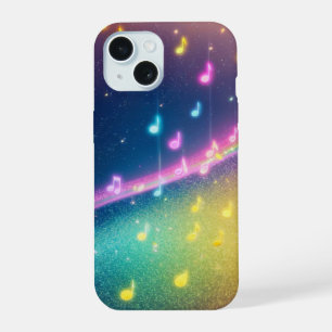 Rainbow Music Notes Galaxy Phone Case iPhone 15ケース