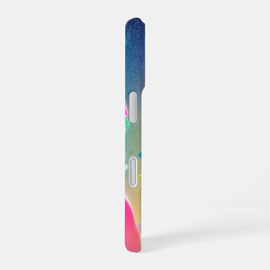 Rainbow Music Notes Pop Art Phone Case iPhone 16ケース (右側面)