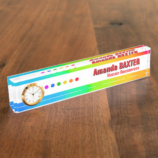 Rainbow Name Tag デスクネームプレート