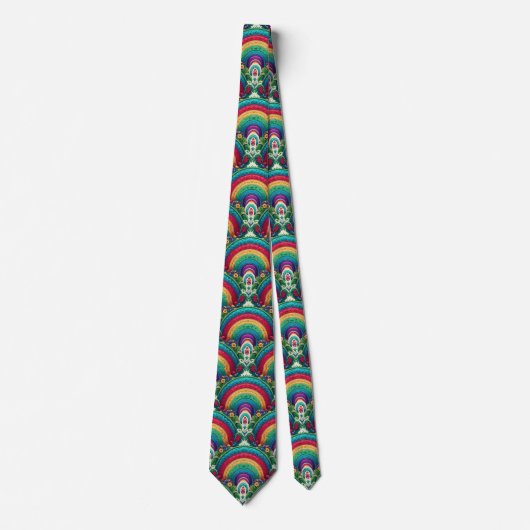 Rainbow Necktie | Colorful Statement Tie ネクタイ (正面)