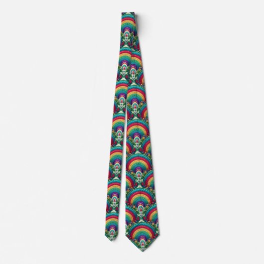 Rainbow Necktie | Colorful Statement Tie ネクタイ (裏面)