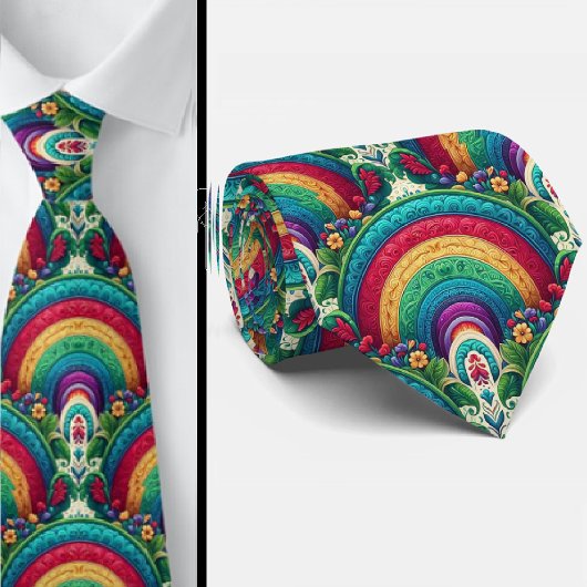 Rainbow Necktie | Colorful Statement Tie ネクタイ